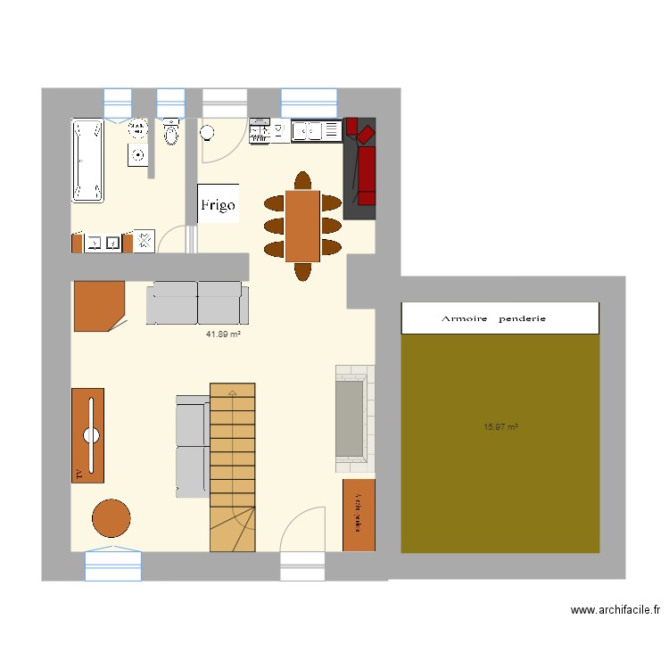 Home. Plan de 0 pièce et 0 m2