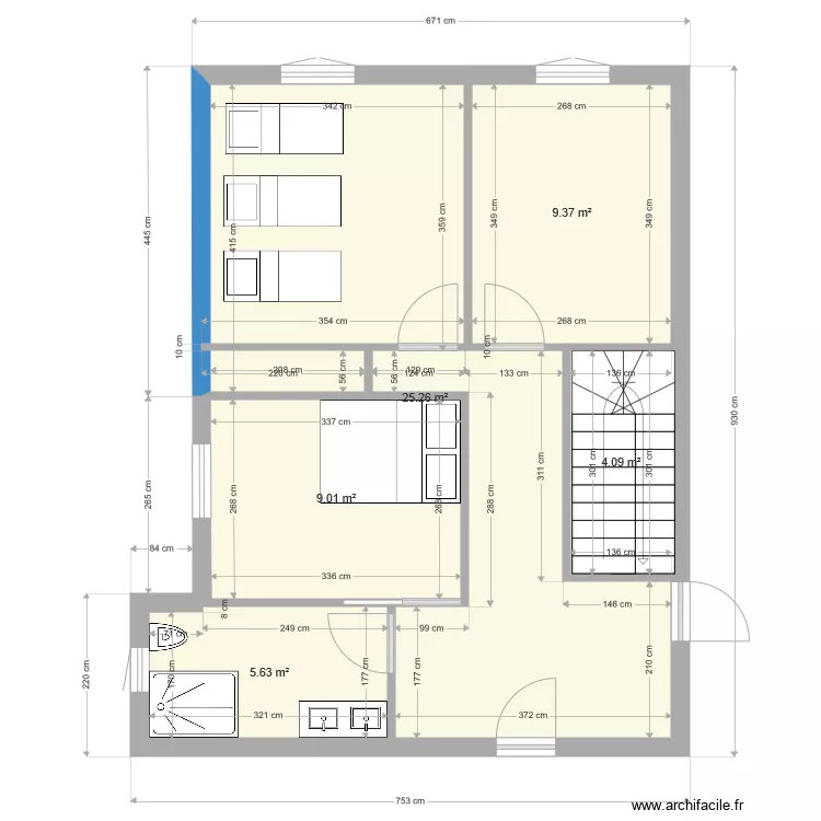 Filippini Projet étage Reillane. Plan de Filippini Projet étage Reillane. Plan de