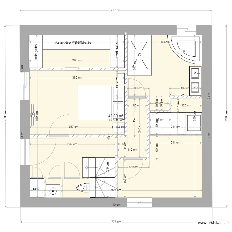 VILLA  SANTORO RDC 1. Plan de 0 pièce et 0 m2