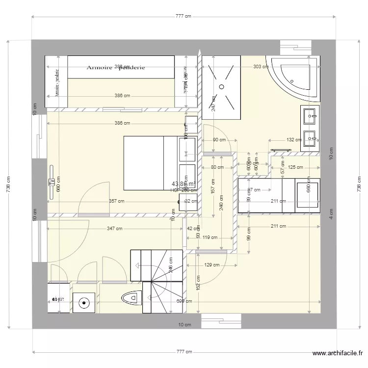 VILLA  SANTORO RDC 1. Plan de 