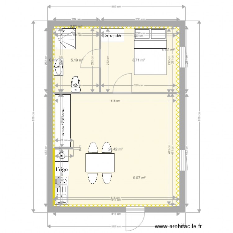 2EM ETAGE GAUCHE ASENCIO. Plan de 0 pièce et 0 m2