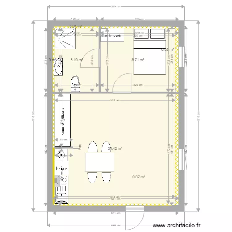 2EM ETAGE GAUCHE ASENCIO. Plan de 