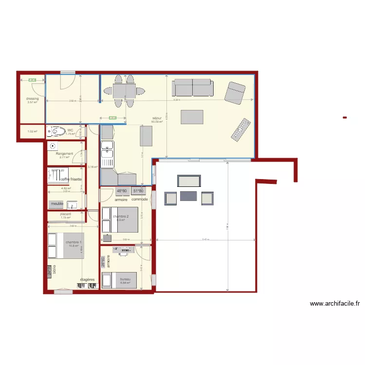 appartement sophie. Plan de 