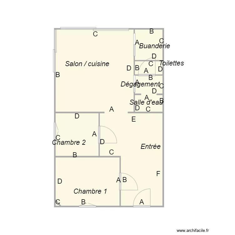 Croquis LAGORCE plomb. Plan de 