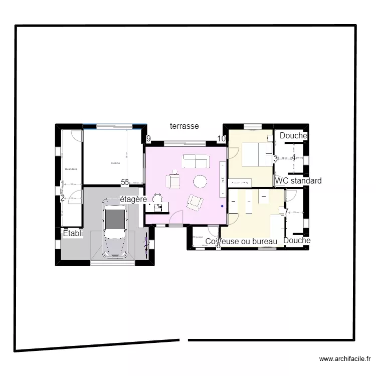 Dernier projet plomberie vidange. Plan de 