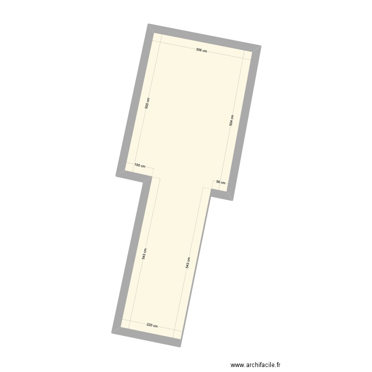 Lamarck - Plan - RDC. Plan de 1 pièce et 30 m2