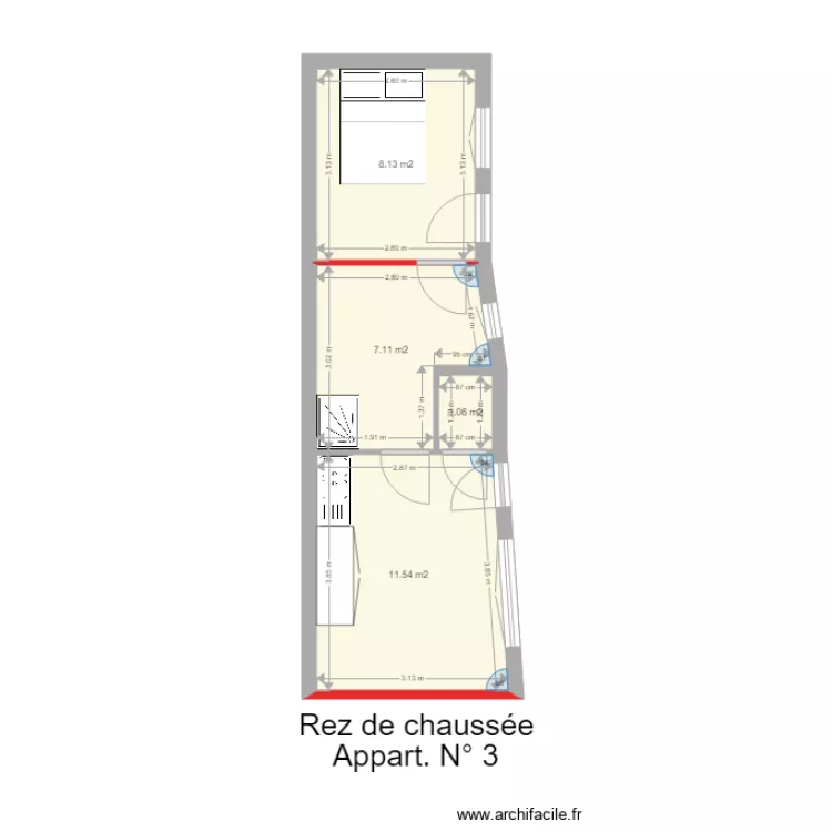 projections appart  N 3  2  nov  2019. Plan de 