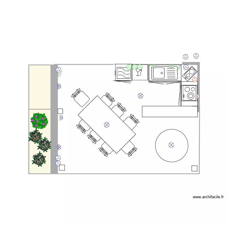 Terrasse dim finale. Plan de 