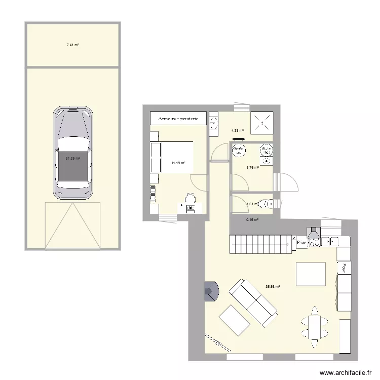 Maisonfi. Plan de 