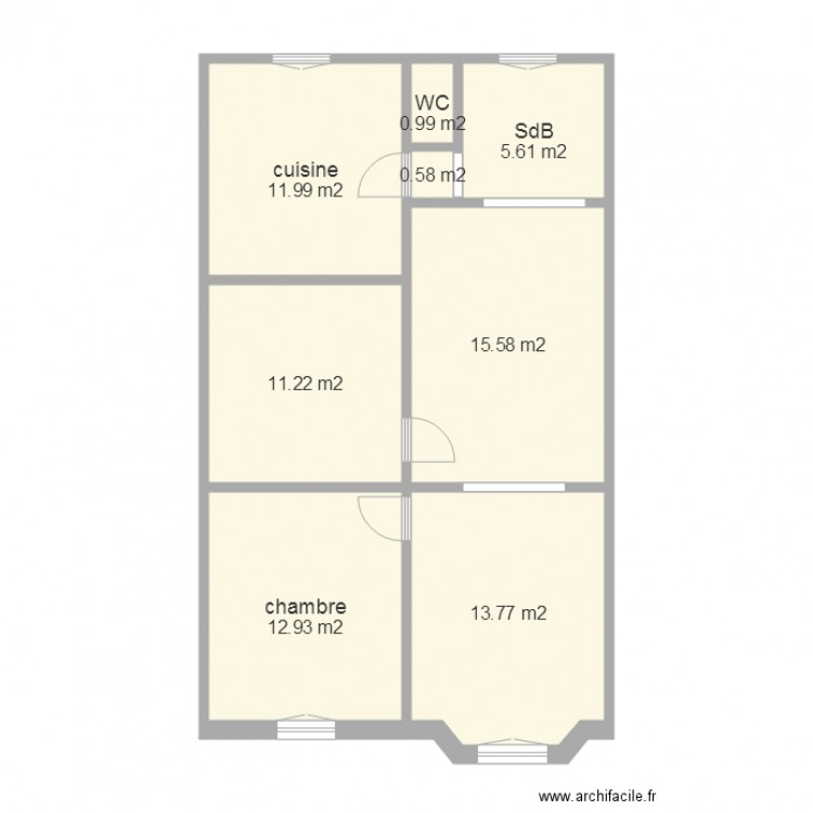 delacroix VB. Plan de 0 pièce et 0 m2