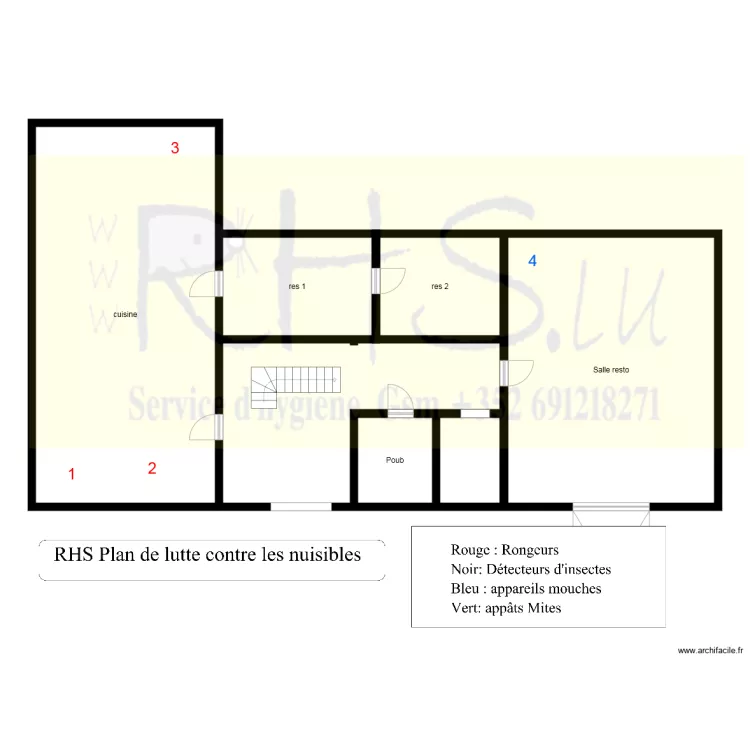 Bureaux rhs wiltz cave 3. Plan de 