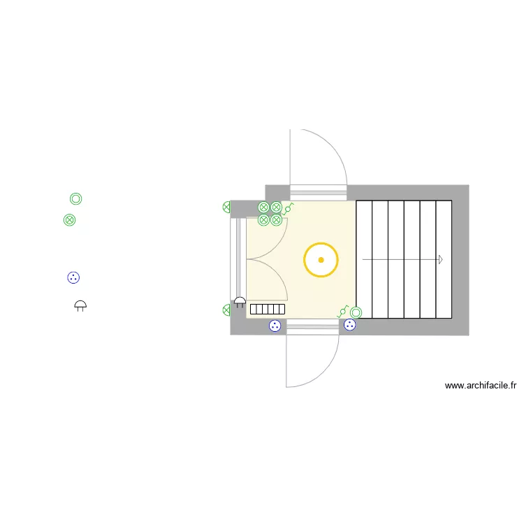 Manoir rdc ENTREE AMENAGEE. Plan de 