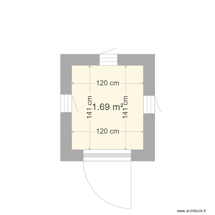 cabane gardien 1. Plan de 0 pièce et 0 m2