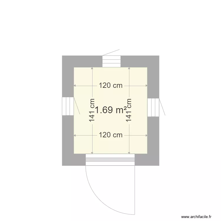 cabane gardien 1. Plan de 