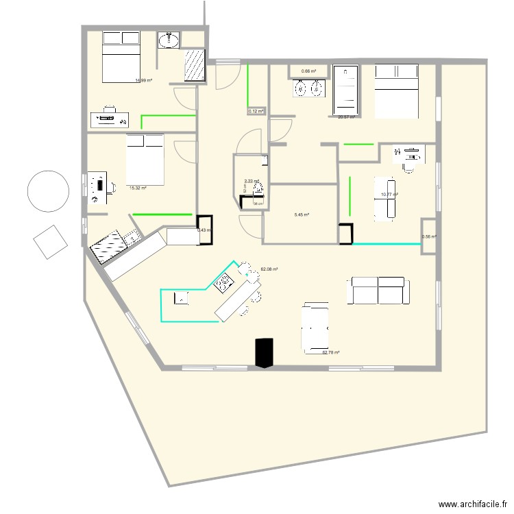 alba. Plan de 0 pièce et 0 m2