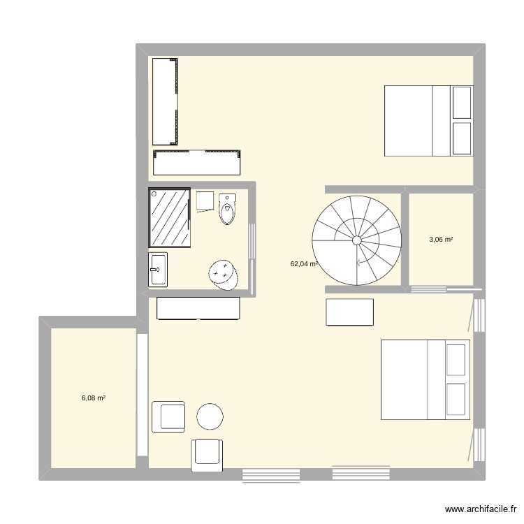deuxieme etage. Plan de 0 pièce et 0 m2