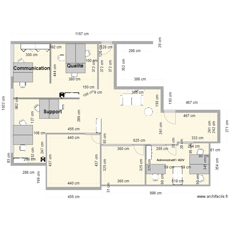 Plateau ProTechnologies V4. Plan de 4 pièces et 146 m2