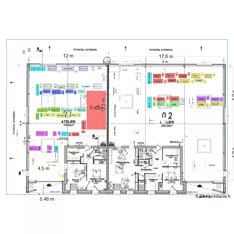 Batiment Relais Travail V1. Plan de Batiment Relais Travail V1. Plan de