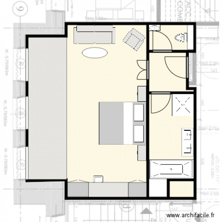 Chambre 8. Plan de 0 pièce et 0 m2