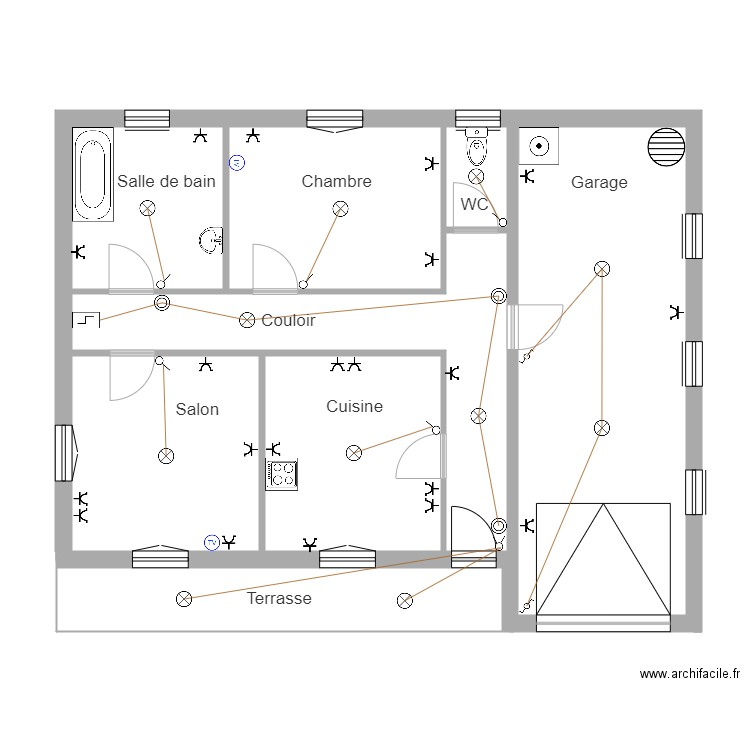 batiment TD1 BAC PRO ELEC. Plan de 0 pièce et 0 m2