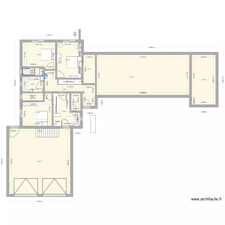 Modif BlinWC. Plan de 15 et 227 m² Modif BlinWC. Plan de 15 et 227 m²