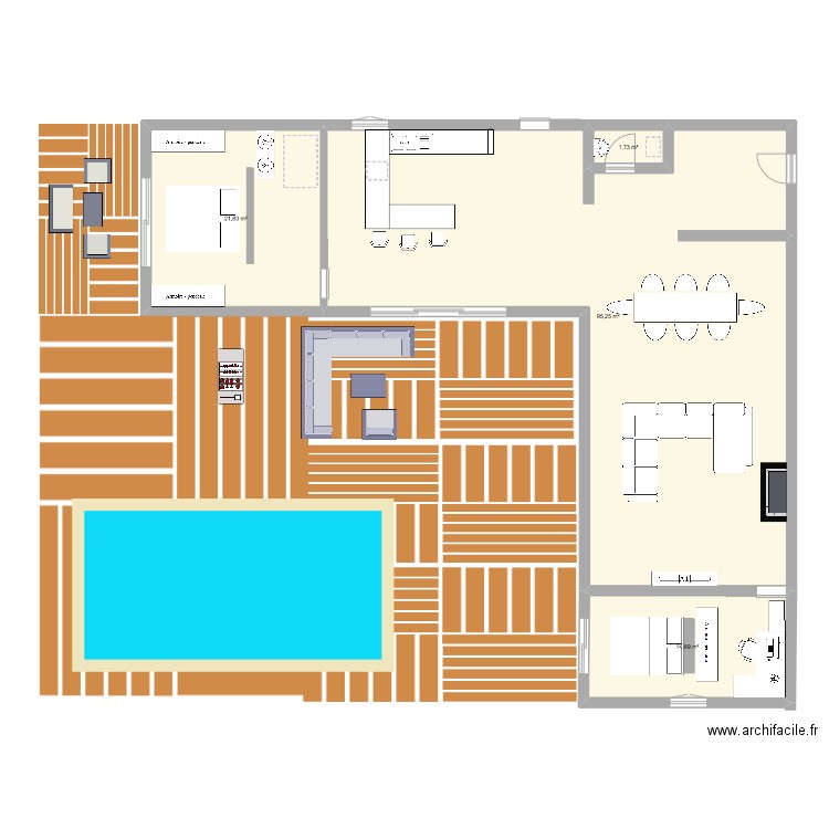 maison de rêve. Plan de 4 pièces et 134 m2