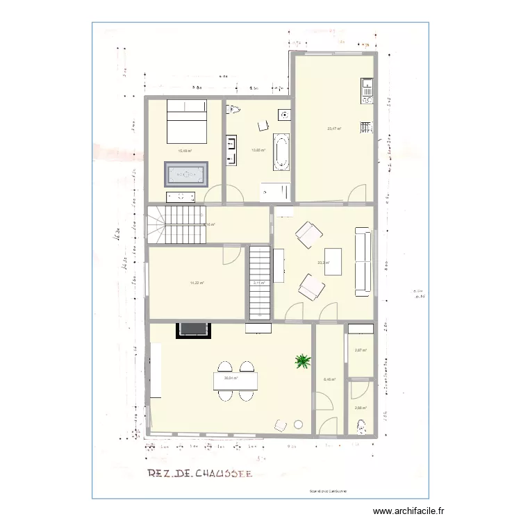 maison templeuve 2. Plan de 