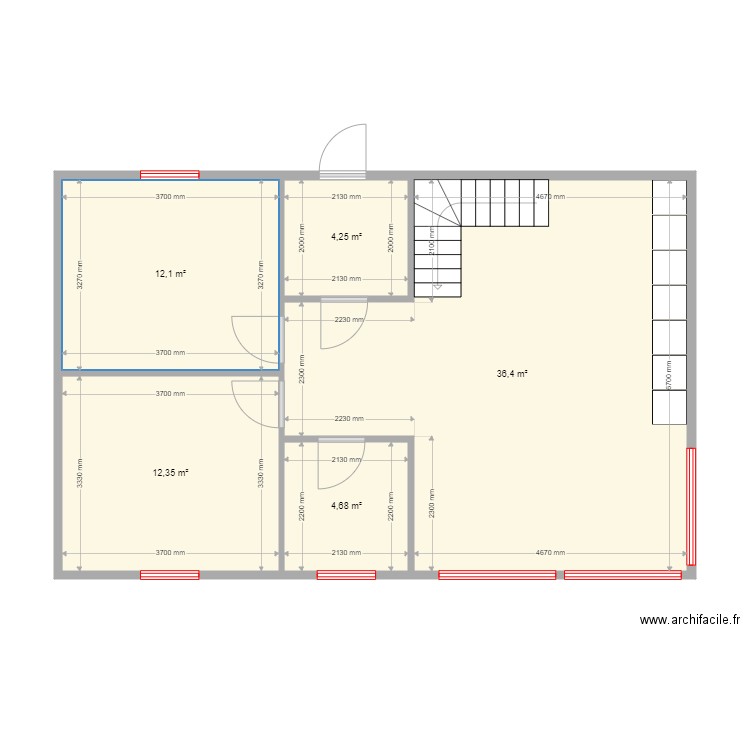 11 9. Plan de 9 pièces et 140 m2