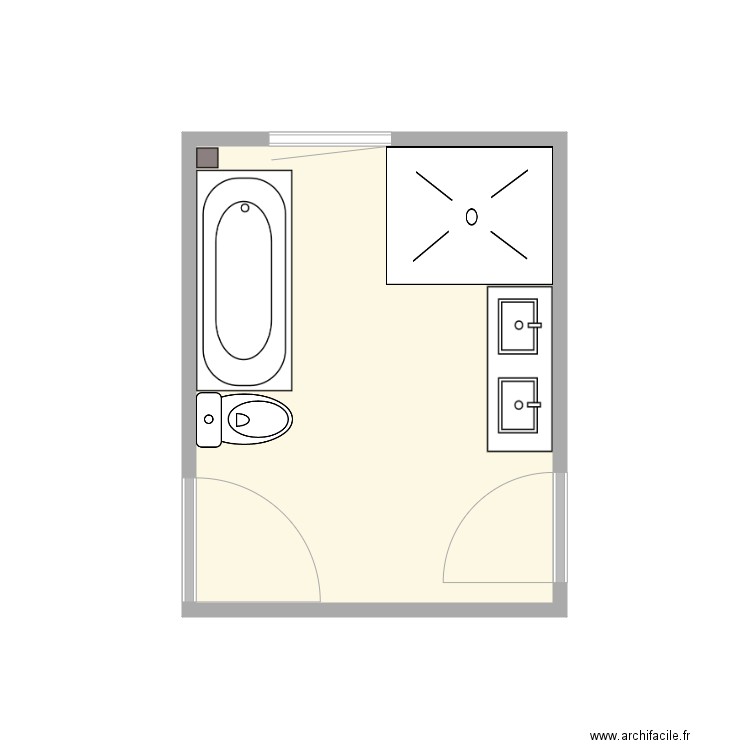 sdb etage. Plan de 0 pièce et 0 m2