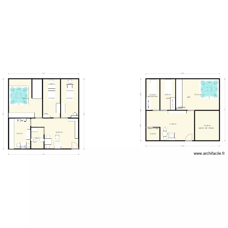 institut. Plan de 