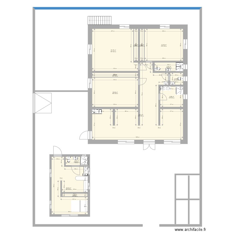 base 1. Plan de 0 pièce et 0 m2