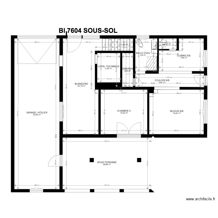 Plans BI 7604 def. Plan de 30 pièces et 388 m2