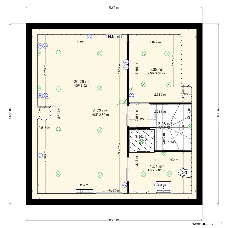 CHANTIER FAMILLE GLENAC. Plan de 0 pièce et 0 m2