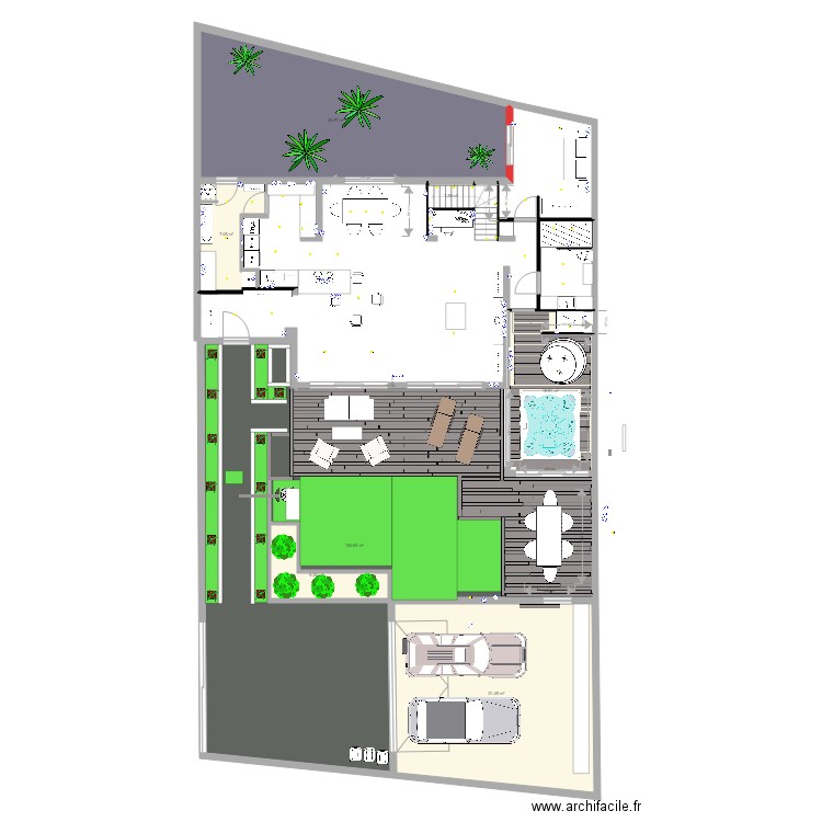 MAISON AURAY jardin V2. Plan de 0 pièce et 0 m2