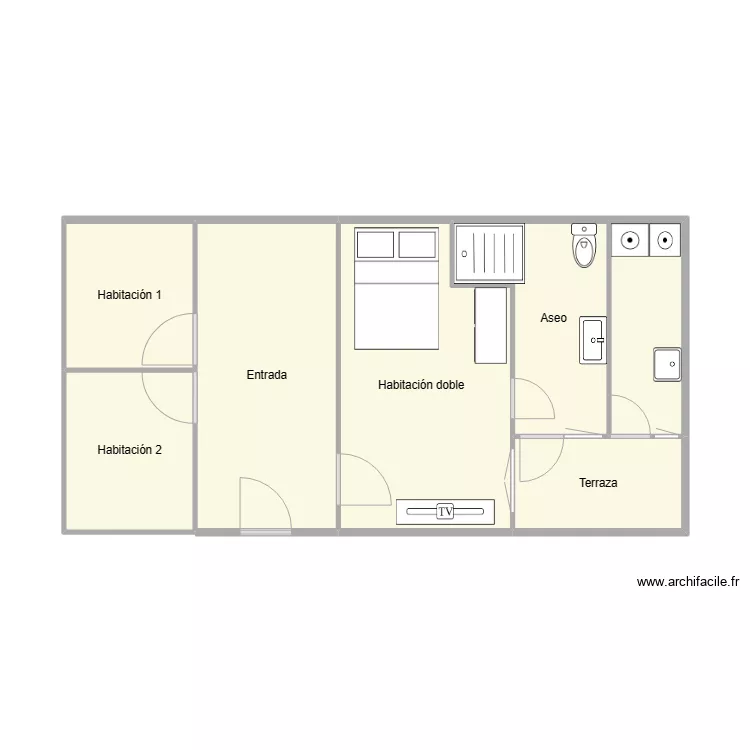 VIVIENDA ALCACER 1. Plan de 