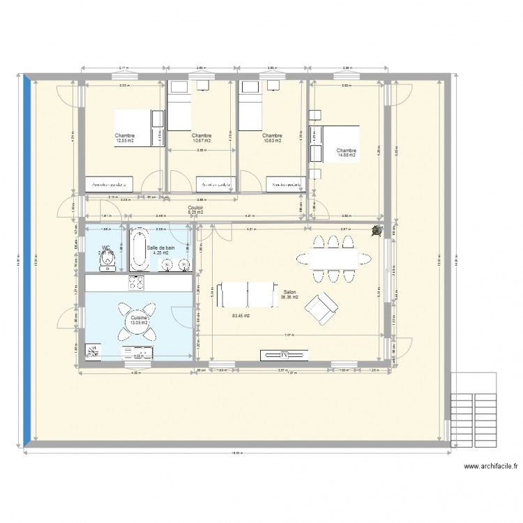 mwadjou avec cotes. Plan de 0 pièce et 0 m2