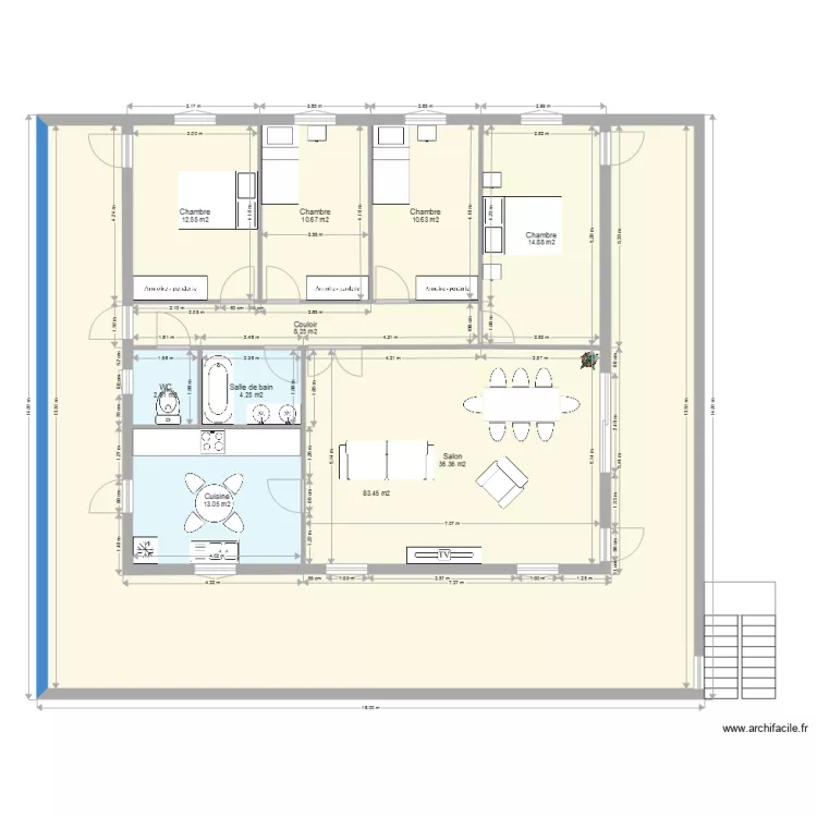 mwadjou avec cotes. Plan de 