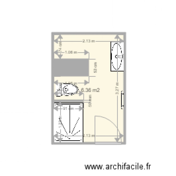 SDB Nadège REMBERT. Plan de 0 pièce et 0 m2