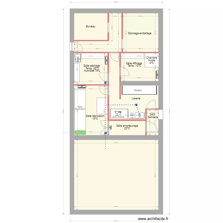 Fromagerie AV. Plan de 
