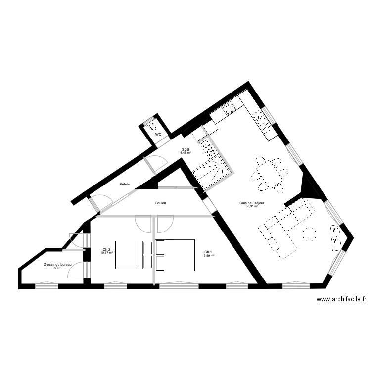 Petrus projet 2. Plan de 0 pièce et 0 m2