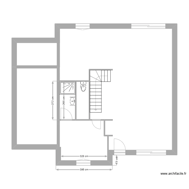 sci de la foret . Plan de 
