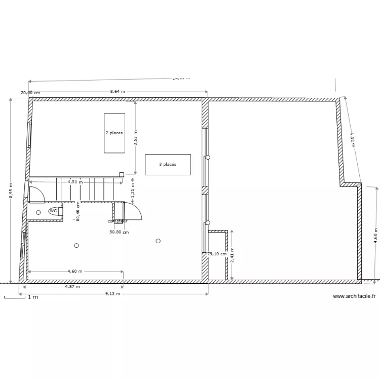 1° étage modifie BEAULIEU. Plan de 1° étage modifie BEAULIEU. Plan de
