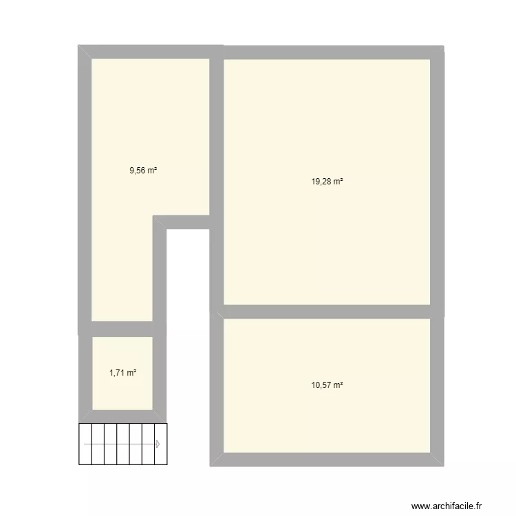 Plan Maison de 102 m&sup2; Etage. Plan de 