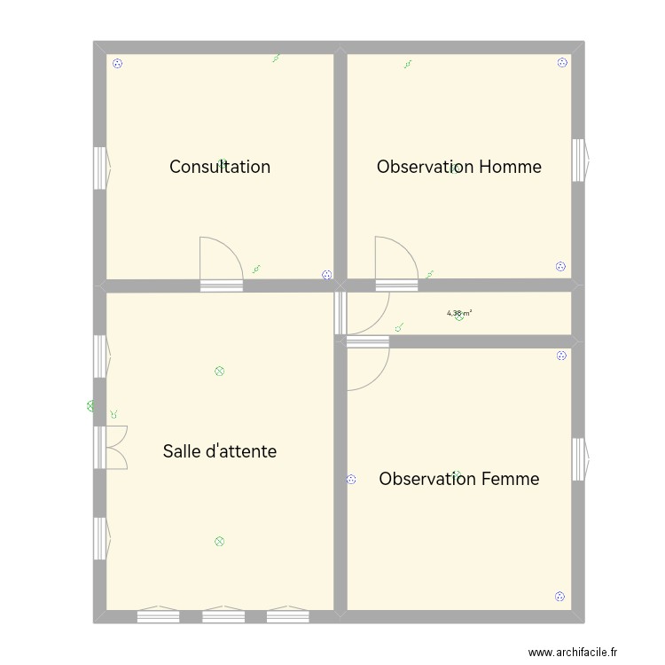 Poste de santé. Plan de 0 pièce et 0 m2