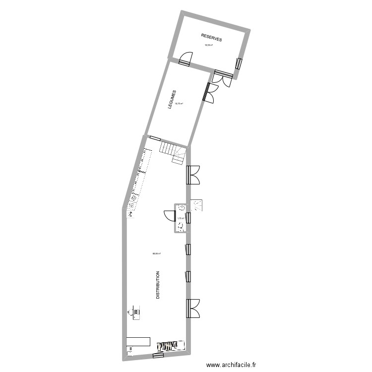 VIHIERS 1. Plan de 4 pièces et 107 m2