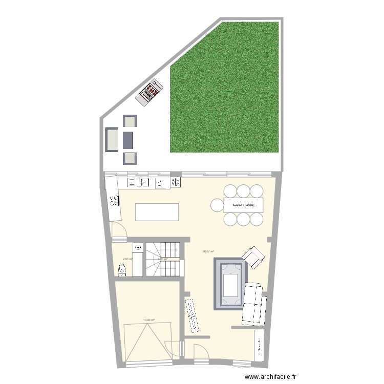 Bacalan Projet RDC. Plan de 0 pièce et 0 m2