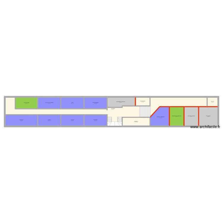 Rebman. Plan de 41 pièces et 782 m2