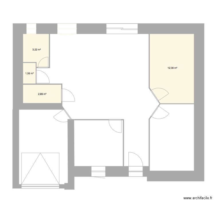 Maison lolotte2. Plan de 4 pièces et 19 m2