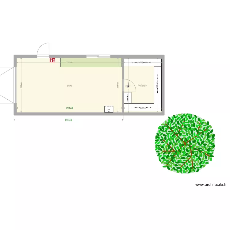 plan garage. Plan de 