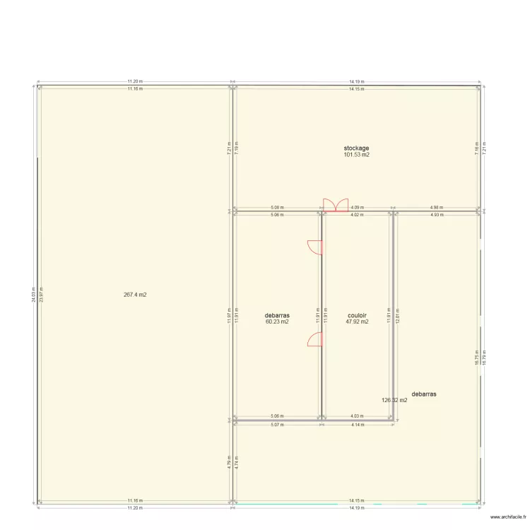 metrage etage stock. Plan de metrage etage stock. Plan de